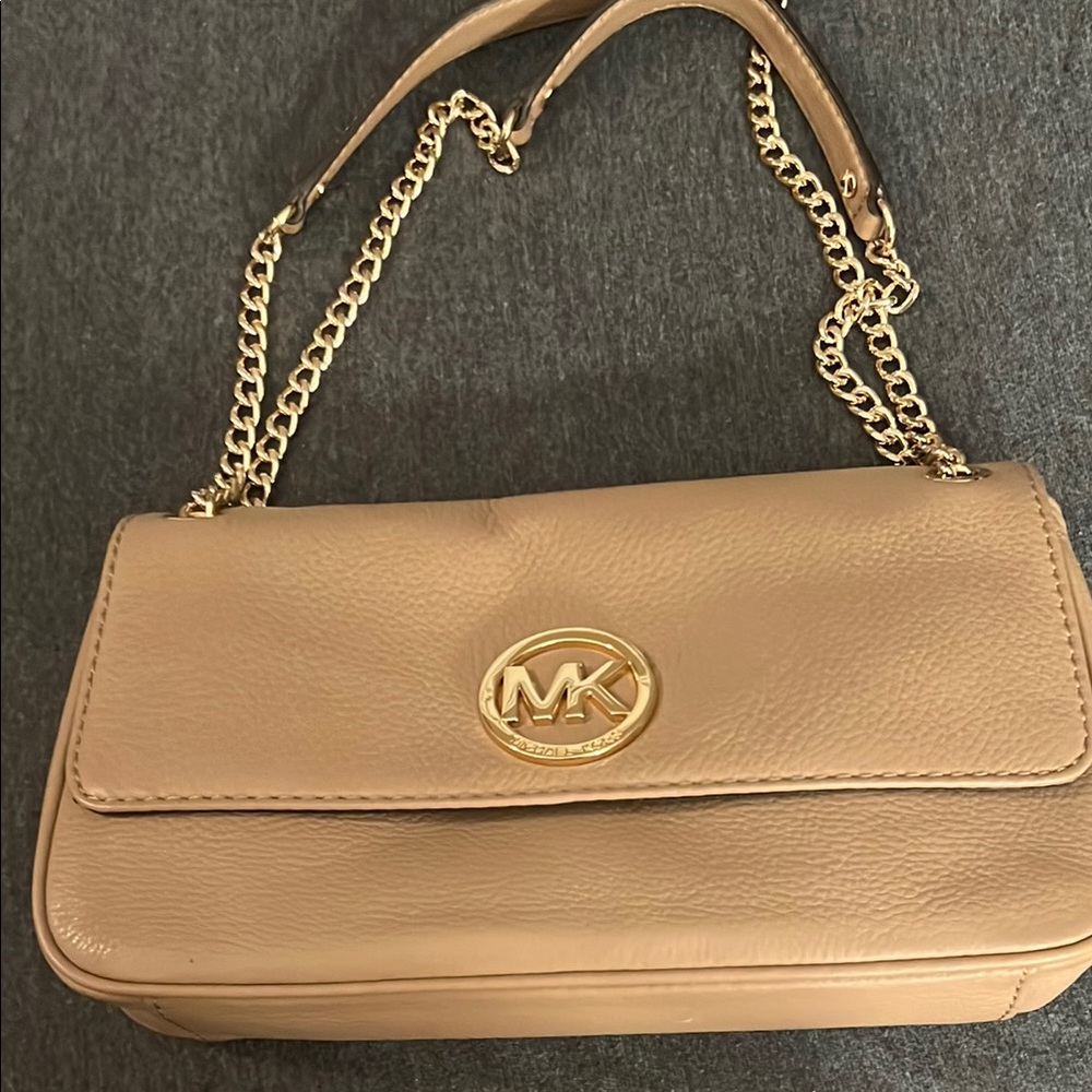 Michael Kors Tan Leather Shoulder Bag